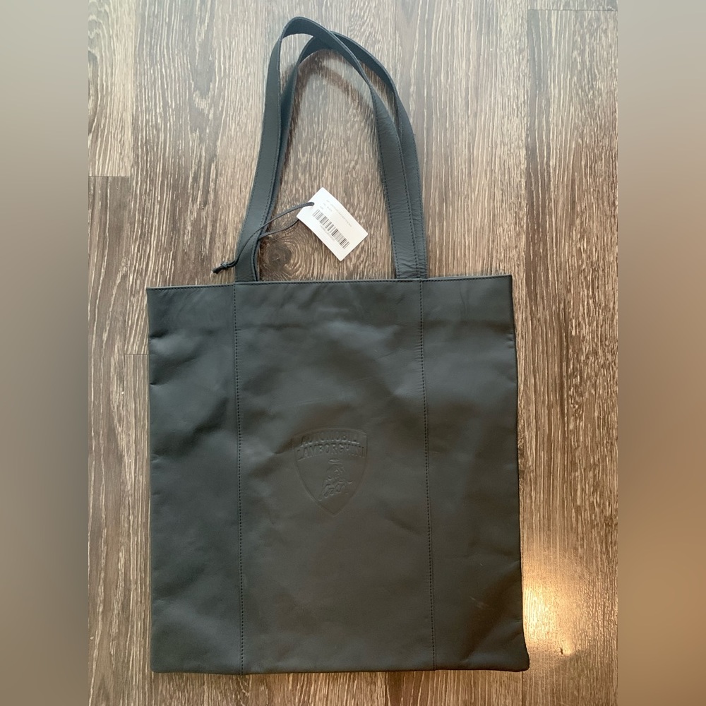 UPCYCLED LEATHER AUTOMOBILI LAMBORGHINI TOTE BAG